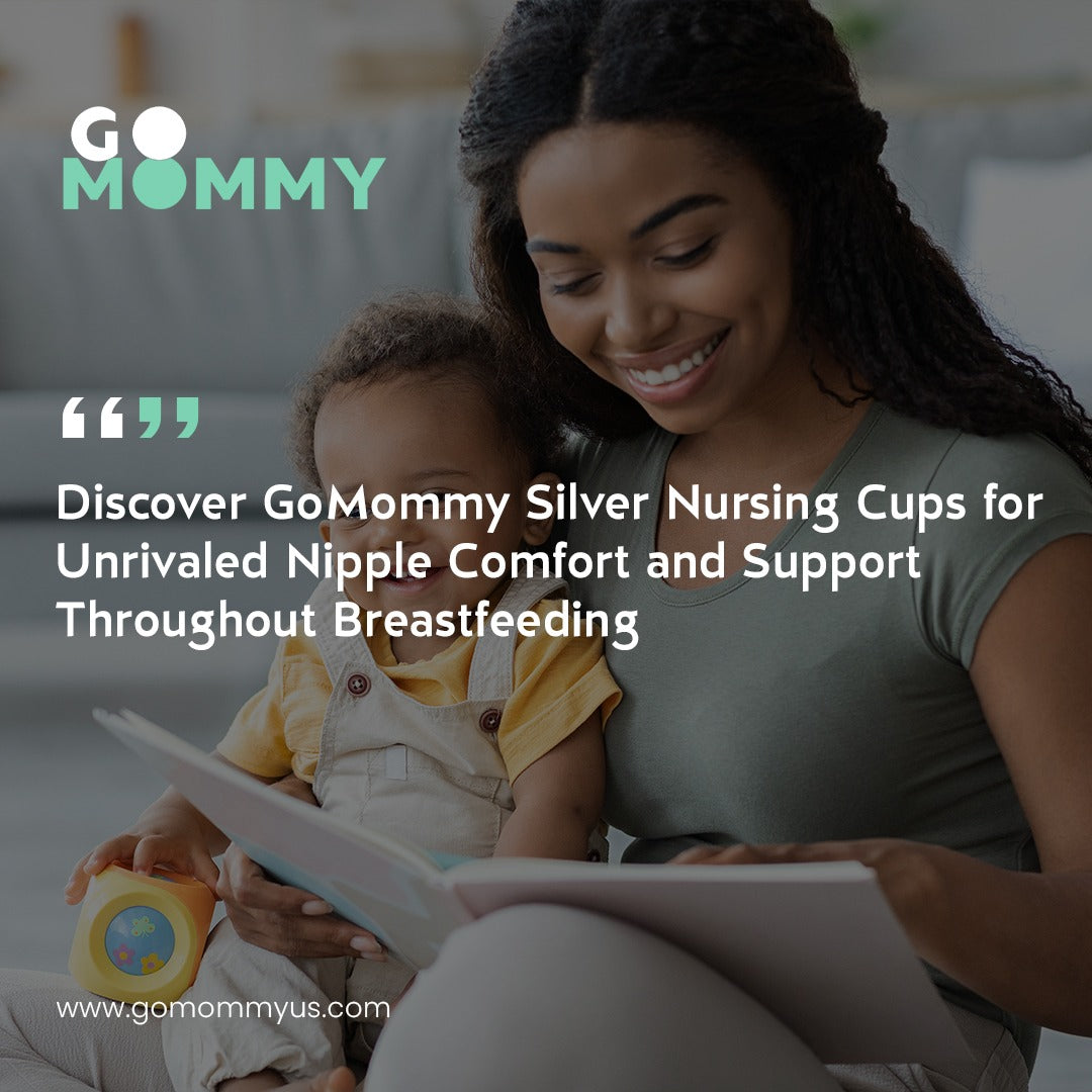 GO MOMMY Silver Nursing Cups