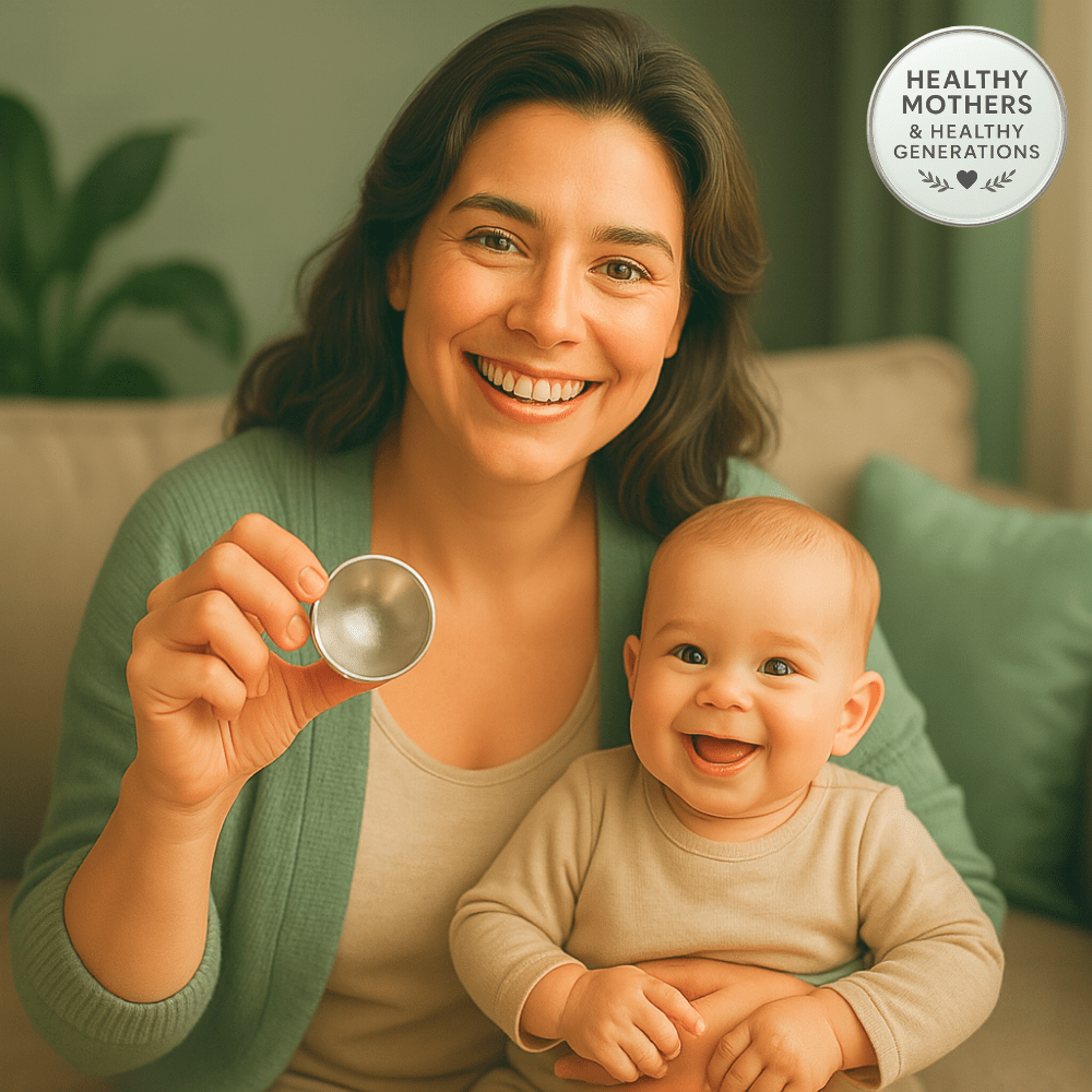 GO MOMMY® Silver Nursing Cups - Go Mommy