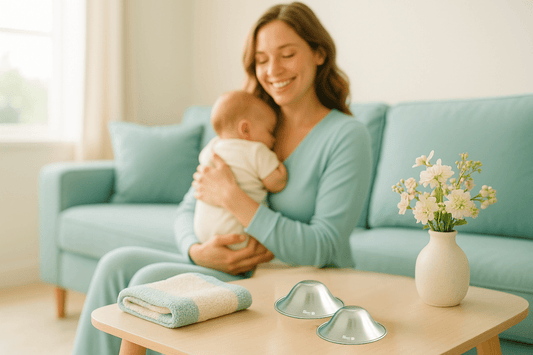 Go Mommy Silver Nursing Cups: Relief for Breastfeeding Moms - Go Mommy