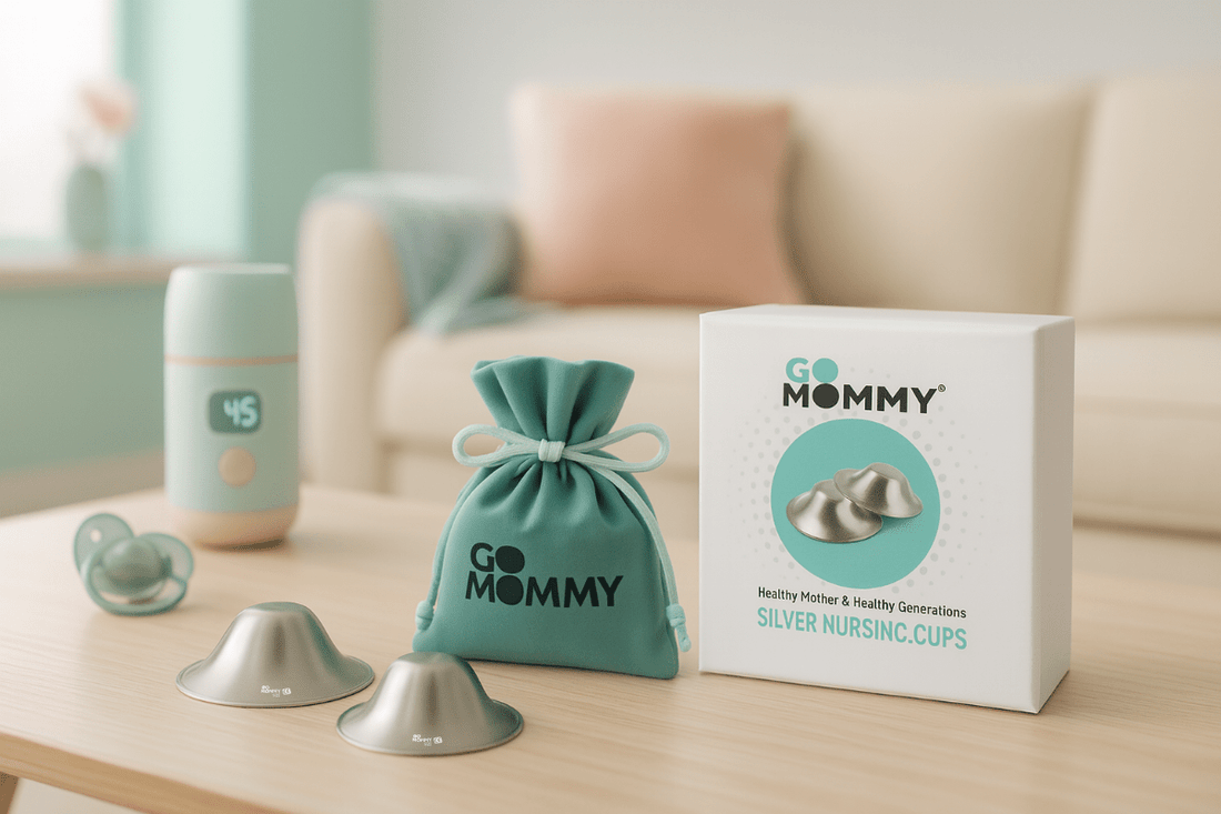 How to Use Silver Nipple Shields to Survive Sore Nipples and Chaos - Go Mommy