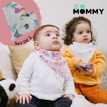 Go Mommy Bandana Bibs For Happy Kids.