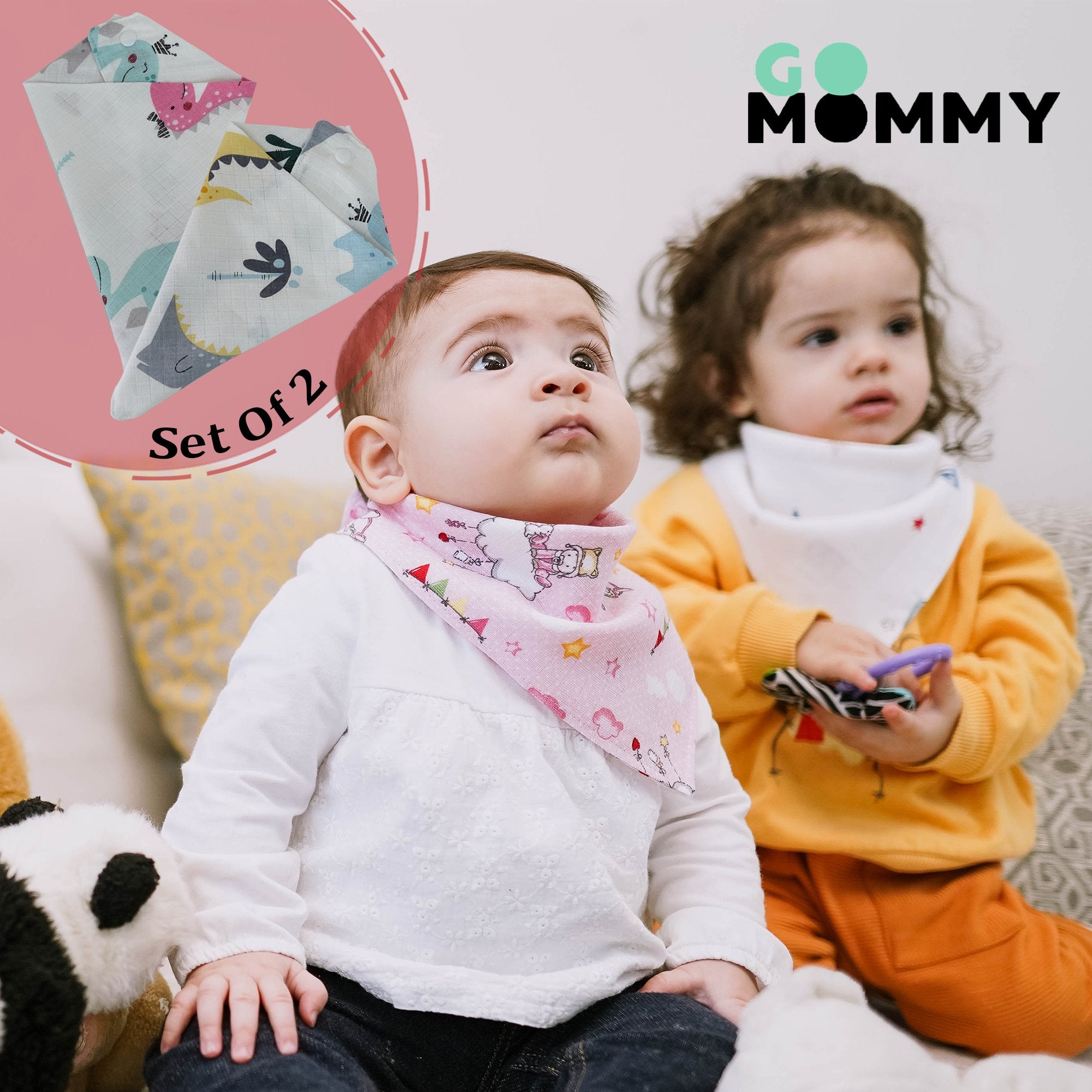 Go Mommy Bandana Bibs For Happy Kids - Go Mommy