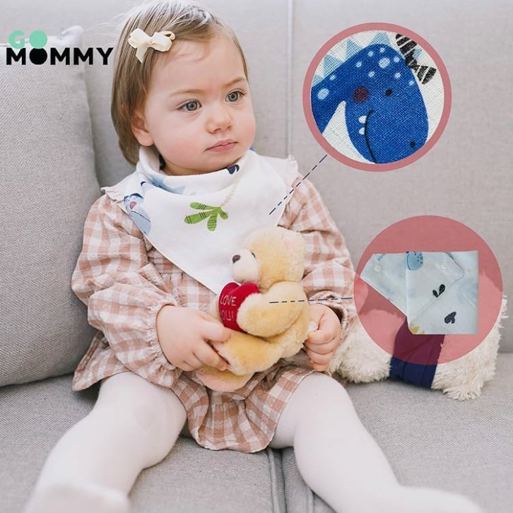 Go Mommy Bandana Bibs For Happy Kids.