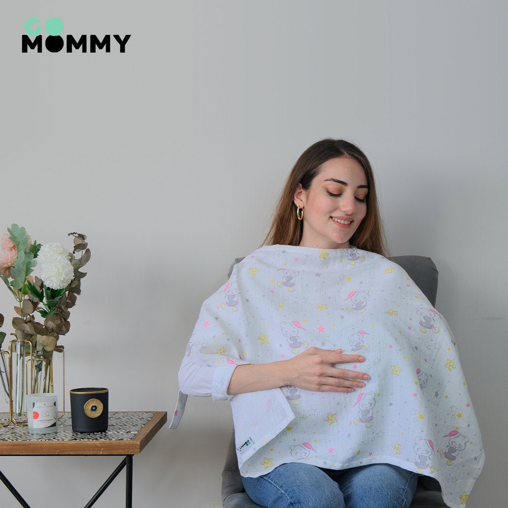 Go Mommy® Muslin Nursing Cover - Go Mommy