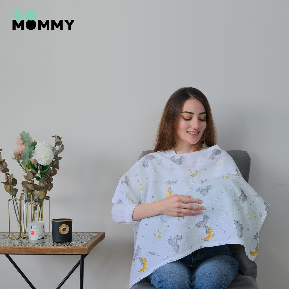 Go Mommy® Muslin Nursing Cover - Go Mommy