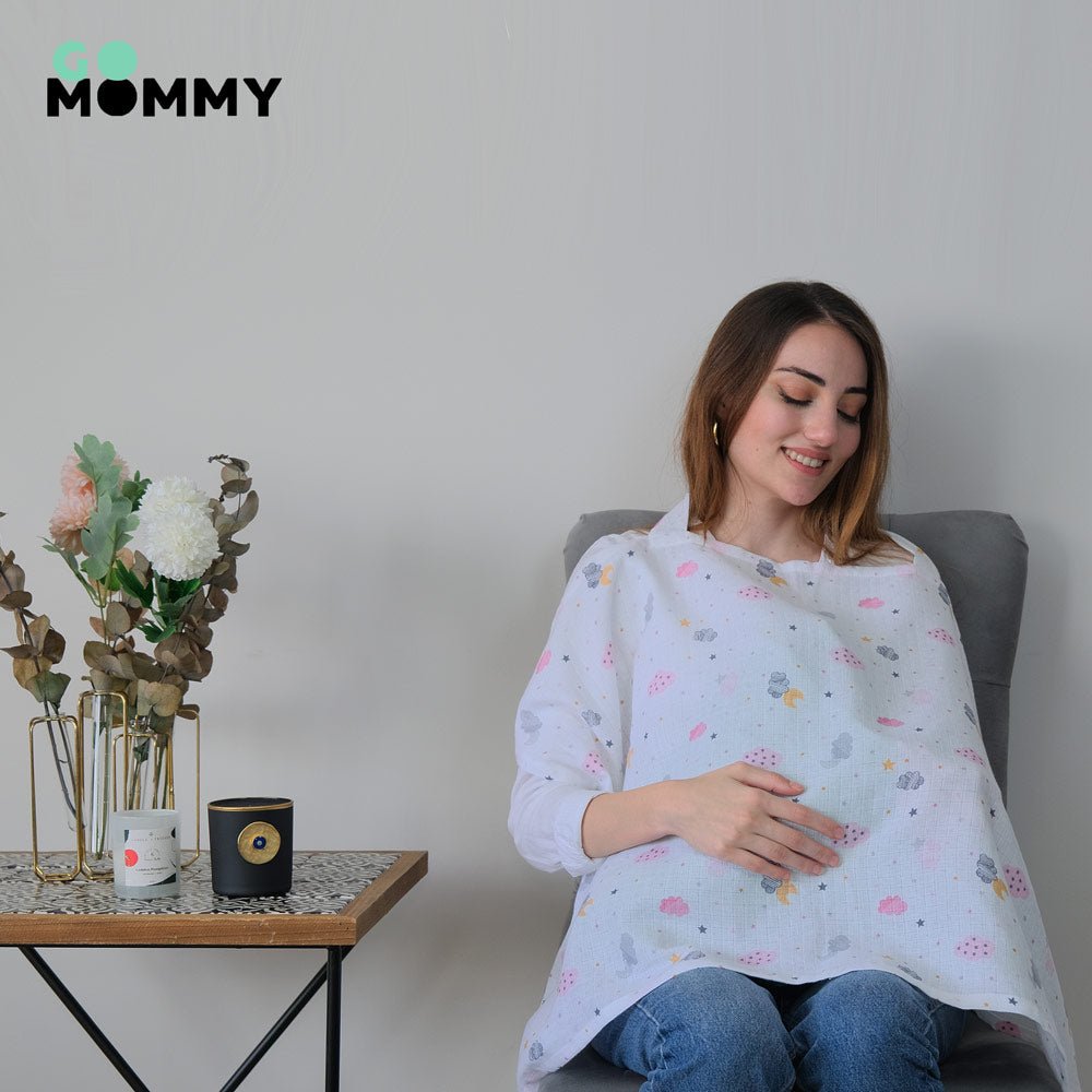 Go Mommy® Muslin Nursing Cover - Go Mommy