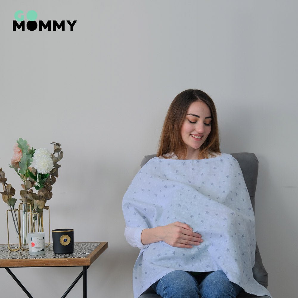 Go Mommy® Muslin Nursing Cover - Go Mommy