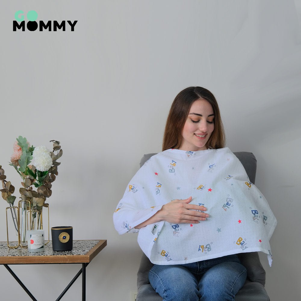 Go Mommy® Muslin Nursing Cover - Go Mommy