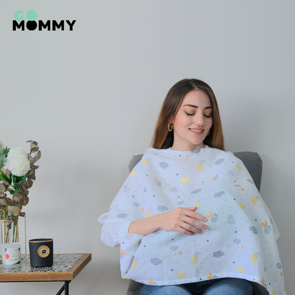 Go Mommy® Muslin Nursing Cover - Go Mommy