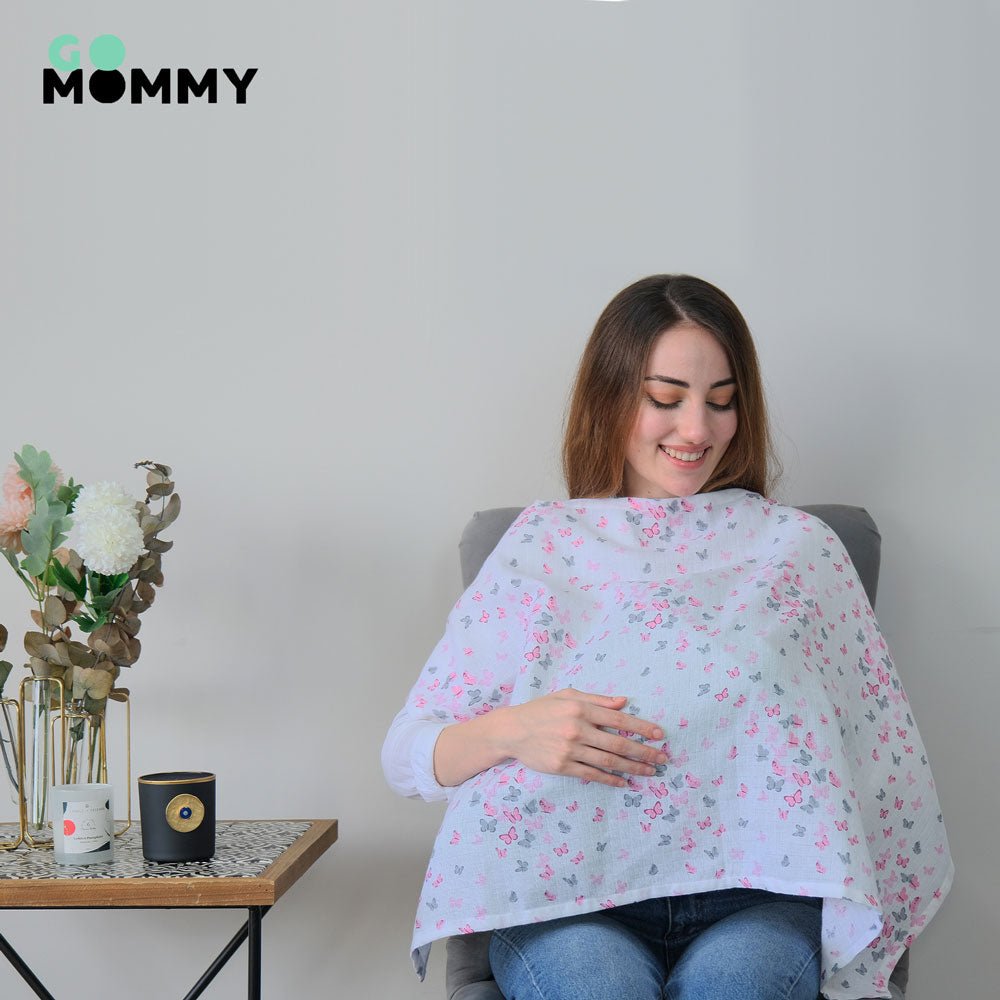 Go Mommy® Muslin Nursing Cover - Go Mommy