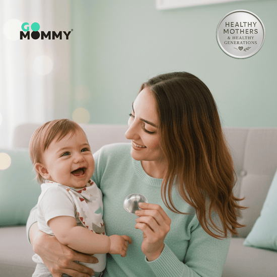 GO MOMMY® Silver Nursing Cups - Go Mommy