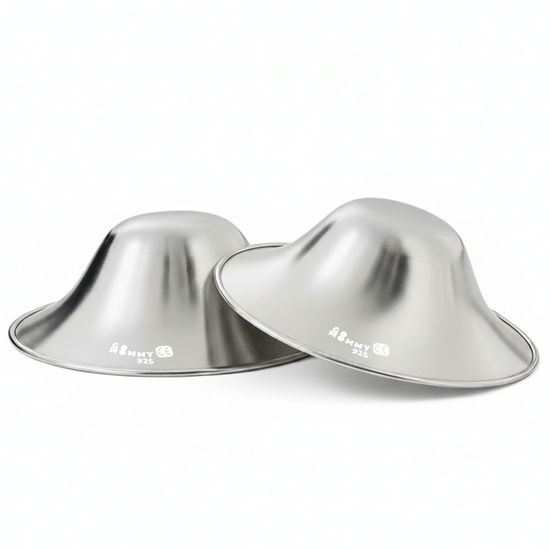GO MOMMY® Silver Nursing Cups – Natural Nipple Relief (Regular/XL) - Go Mommy